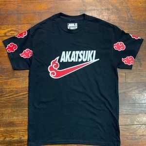Anime kings/Naruto (Akatsuki) swoosh t shirt cloud logo t shirt